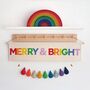 Merry And Bright Christmas Wall Or Tree Hanging, thumbnail 7 of 12