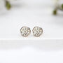 Sterling Silver April Cubic Zirconia Birthstone Stud Earrings, thumbnail 3 of 8