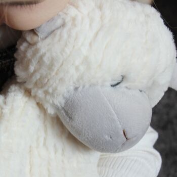 Baby Snuggly Sheep Plush Soft Toy, Baby Safe, 4 of 6