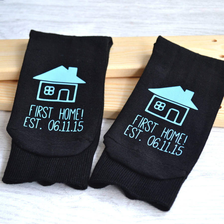 new home, personalised socks by solesmith | notonthehighstreet.com