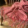 Handwoven Alpaca Houndstooth Scarf, thumbnail 8 of 10