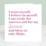 I Trust Myself Affirmation Print With Optional Frame, thumbnail 2 of 2