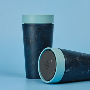 Circular And Co Coffee Cup Made From Fabric 8oz Stonewash Blue, 7 of 8