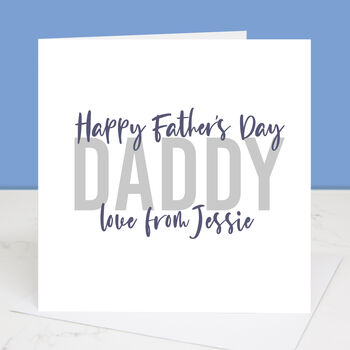 Personalised Love To Daddy Father's Day Card, 4 of 4