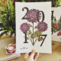 Birth Flower Birthday Print Personalised Recycled, thumbnail 8 of 11