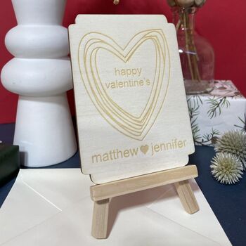Personalised Wooden Valentines Keepsake Plaque, 5 of 12