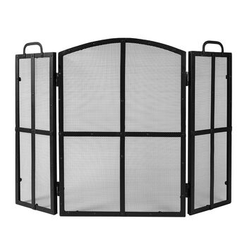 Blacksmith Three Panel Folding Fire Guard, 2 of 6