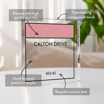 Personalised New Home Plaque Housewarming Gift, 4 of 10