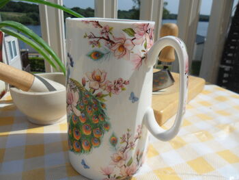 Medium China Jug In Peacock Design, 4 of 8