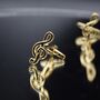 Treble Clef Gold Cufflinks Music Note Gift Music Accessory, thumbnail 2 of 5