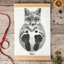 Personalised Baby Fox Footprint Kit, thumbnail 1 of 7