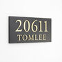 Personalised Large House Sign Three Lettering Colours, thumbnail 2 of 5