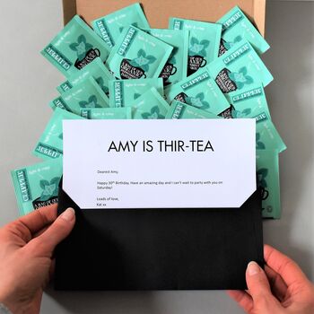 Novelty 18th Birthday Letterbox Friendly Tea Gift, 6 of 10