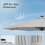 Garden Parasol Umbrella Solar Powered LED Lights Upf50+, thumbnail 7 of 12