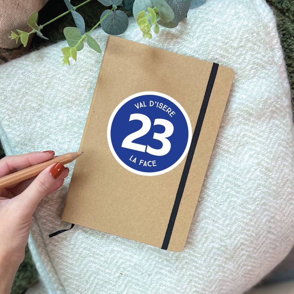 Personalised Skiing Piste Marker Notebook, 1 of 2
