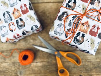 All The Breeds Guinea Pig Wrapping Paper, 2 of 3