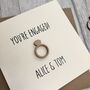 Personalised Wooden Ring Engagement Card, thumbnail 2 of 2