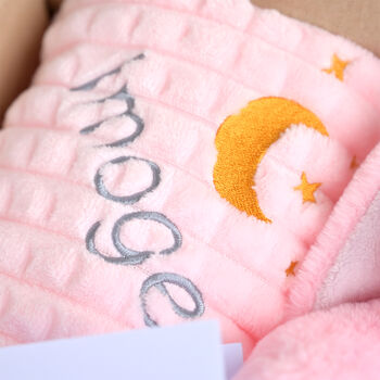 Personalised Pink Gift Set For Newborn, 3 of 6