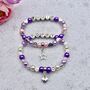 Personalised Heart Charm Bracelet, Star Of The Week Gift, thumbnail 1 of 12