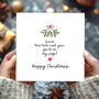 Fiancé Or Fiancée Christmas Card This Time Next Year…, thumbnail 2 of 6