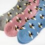 Cosy Bee Socks, Warm Socks, Walking Socks, thumbnail 6 of 7