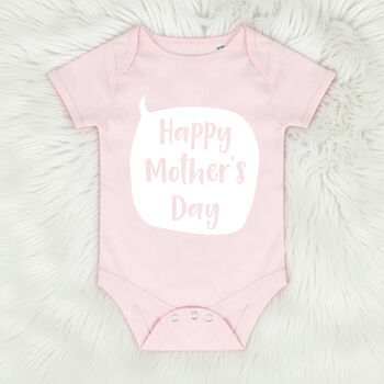 Happy Mothers Day Speech Bubble Baby Grow, 2 of 7