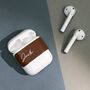Personalised Leather Air Pods Label, thumbnail 1 of 6