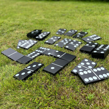 Solid Wood Giant Dominos Garden Game, 6 of 8