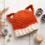 Baby Toddler Child Fox Hat Easy Crochet Kit, thumbnail 1 of 10