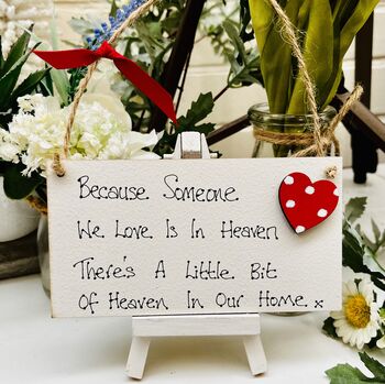 Heaven Home Remebrance Card Alternative Sign, 3 of 3