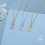 Sterling Silver Awareness Ribbon Necklace, thumbnail 4 of 12