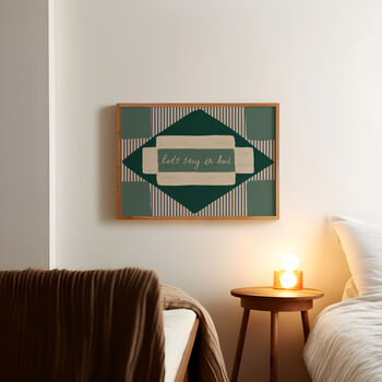 Let's Stay In Bed Stripe Print, 7 of 11