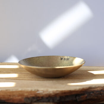 Personalised 8th Anniversary Gift Bronze Bowl Medium, 3 of 11