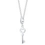 Sterling Silver Key Charm Necklace, thumbnail 2 of 6