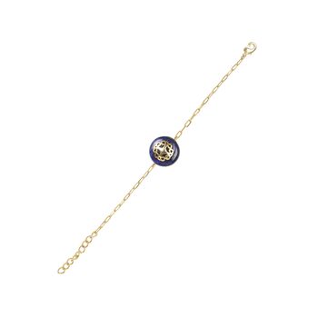 Melange Blue Lapis Necklace Bracelet Jewellery Set, 5 of 6
