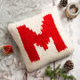 Personalised Cushion Knitting Kit In Red, thumbnail 1 of 10