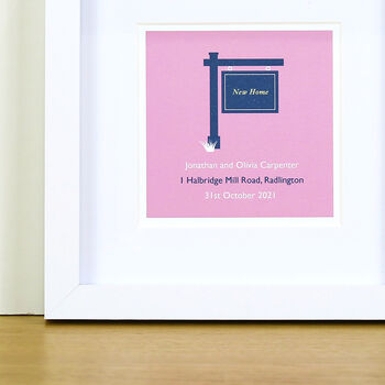 Personalised New House Mini Print With Frame, 3 of 5