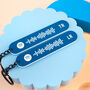 Personalised Scannable Spotify Code Keyring Set With Initials, thumbnail 1 of 5