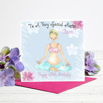 Yoga Birthday Card For Sister, Auntie, Niece, Mum, 3 of 6