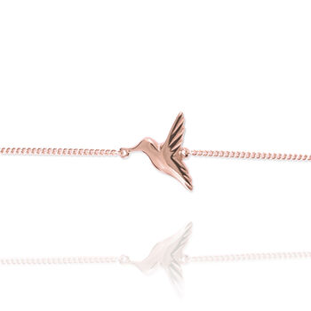 Personalised 9ct Gold Hummingbird Bracelet, 5 of 11