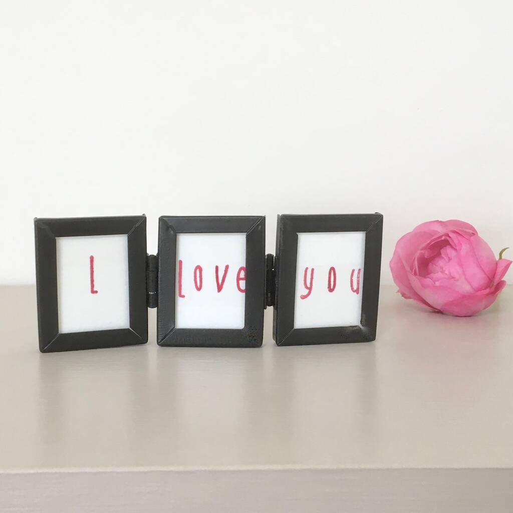 I Love You Framed Triple Picture By Chapel Cards