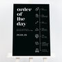Billie Wedding Order Of The Day Sign, thumbnail 1 of 3