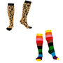 Gift Set Of Two Pairs Of Squelch Adult Socks Cheetah, thumbnail 1 of 4