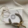 Personalised North Star And Pearl Lucky Wedding Horseshoe, thumbnail 6 of 6