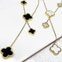 Clover Delicate Lariat Necklace, thumbnail 3 of 8