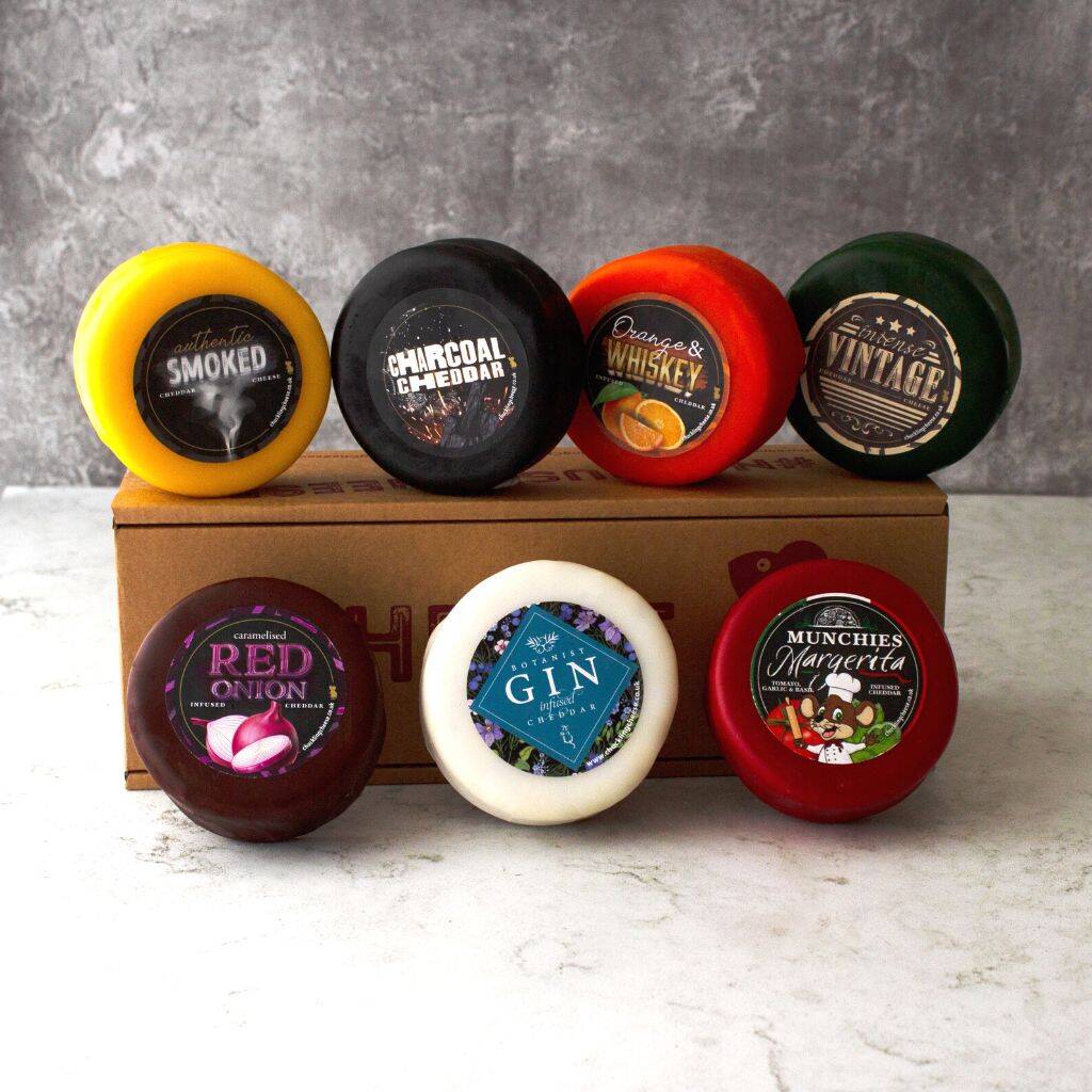 Colourful Rainbow Seven Cheese Gift Box | Cheese Gifts, 1 of 2