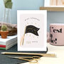 Personalised Gold Foil Thank You Flag Card, thumbnail 4 of 6