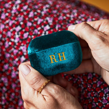 Personalised Velvet Airpods Case, 2 of 12