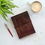 Indra Yin Yang Leather Journal, thumbnail 1 of 9