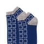 Crosslet Orange And Cube Blue Men's Trainer Socks Bundle, thumbnail 7 of 7
